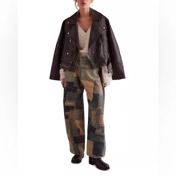 NWT We the Free Illusions Patchwork Jeans - Picture 1 of 9
